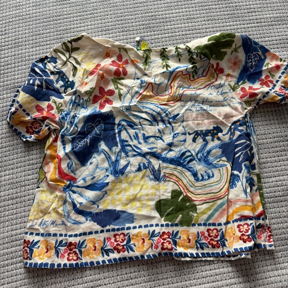 Farm Rio Tropical Print Top - Picture 3 of 3